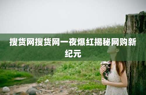 搜货网搜货网一夜爆红揭秘网购新纪元