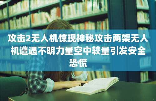 攻击2无人机惊现神秘攻击两架无人机遭遇不明力量空中较量引发安全恐慌