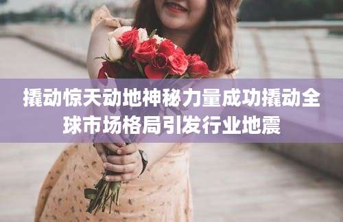 撬动惊天动地神秘力量成功撬动全球市场格局引发行业地震