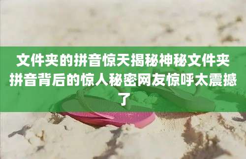 文件夹的拼音惊天揭秘神秘文件夹拼音背后的惊人秘密网友惊呼太震撼了