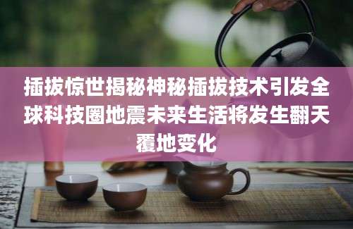 插拔惊世揭秘神秘插拔技术引发全球科技圈地震未来生活将发生翻天覆地变化