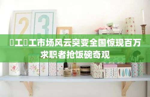 揾工揾工市场风云突变全国惊现百万求职者抢饭碗奇观