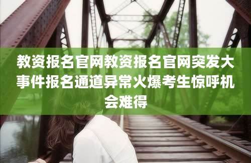 教资报名官网教资报名官网突发大事件报名通道异常火爆考生惊呼机会难得