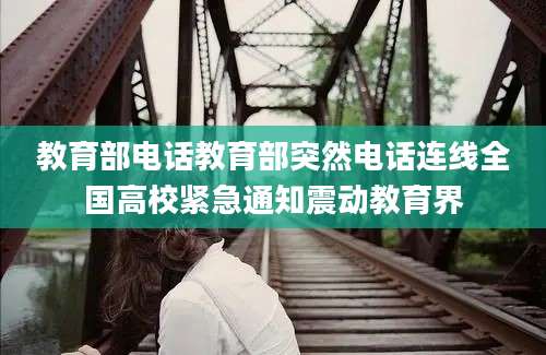 教育部电话教育部突然电话连线全国高校紧急通知震动教育界
